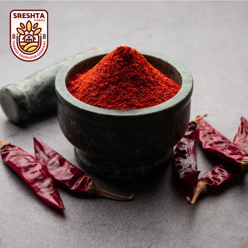 Sreshta Farms Natural Chilli Powder (Desi Mirapa Karam)